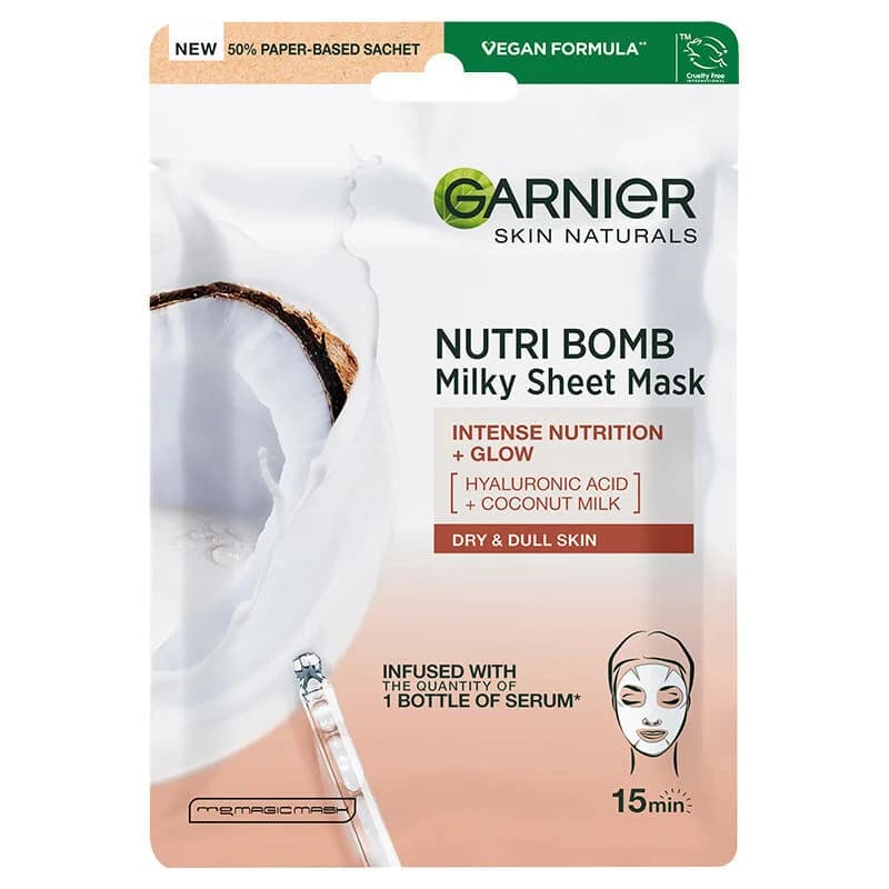 Garnier Nutri Bomb Milch Tuchmaske - Nährend 28g