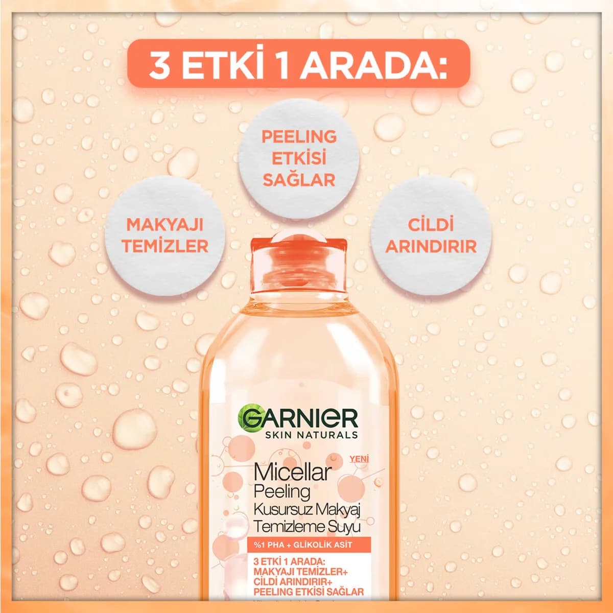 Garnier Mizellen Peeling Make-up Entferner Wasser 400ml