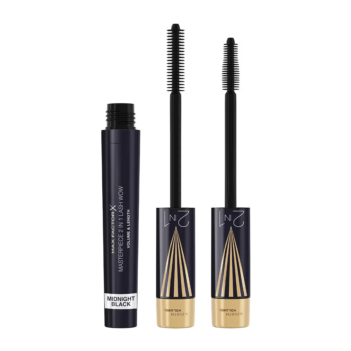 Max Factor Masterpiece 2in1 Mascara - Mitternachts Schwarz Länge & Volumen