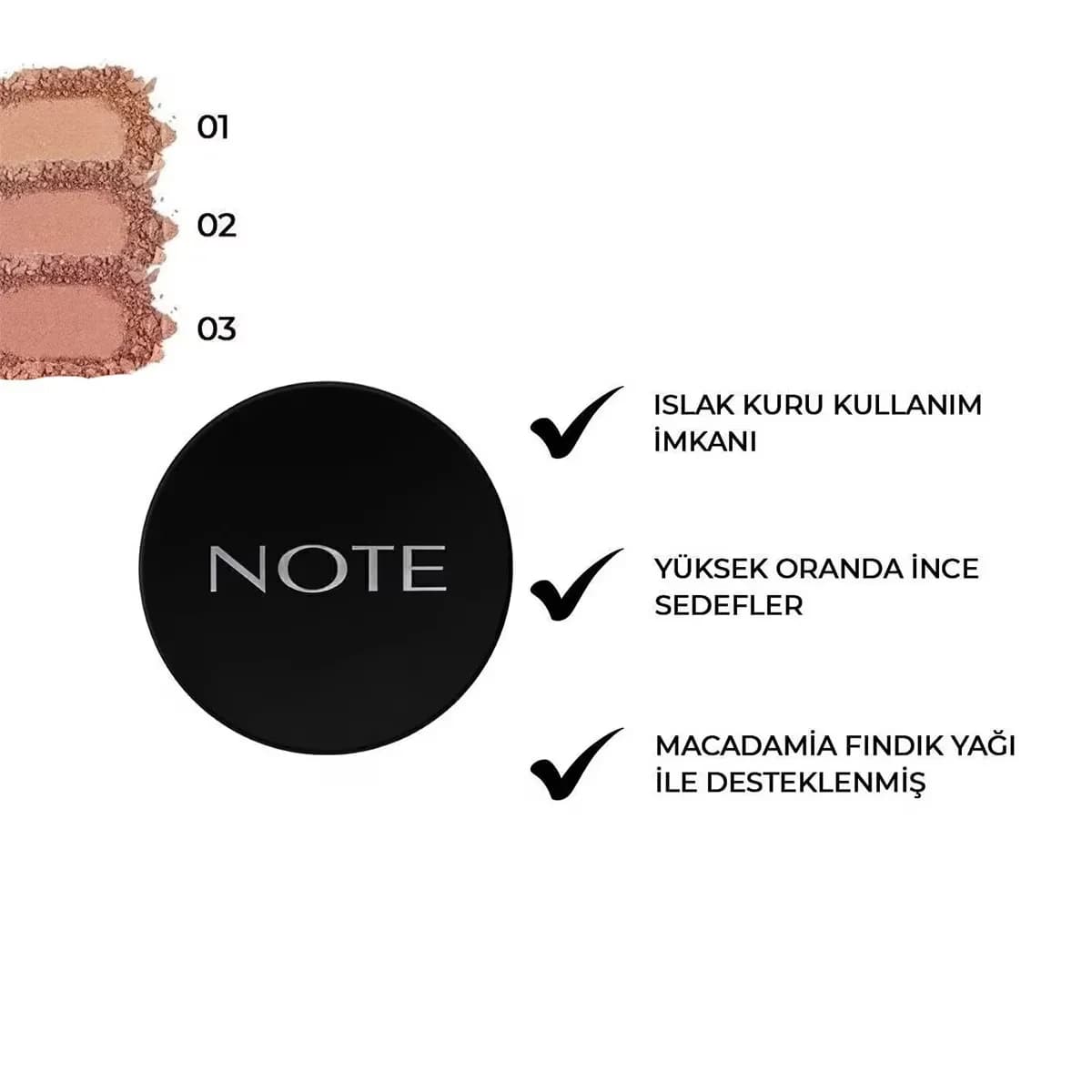 Note Backed Shimmer Blush mit Macadamiaöl - 1 Stück