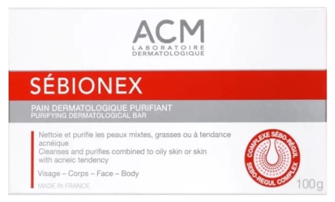 ACM Sebonex Reinigungsseife gegen Akne - 100g von ACM