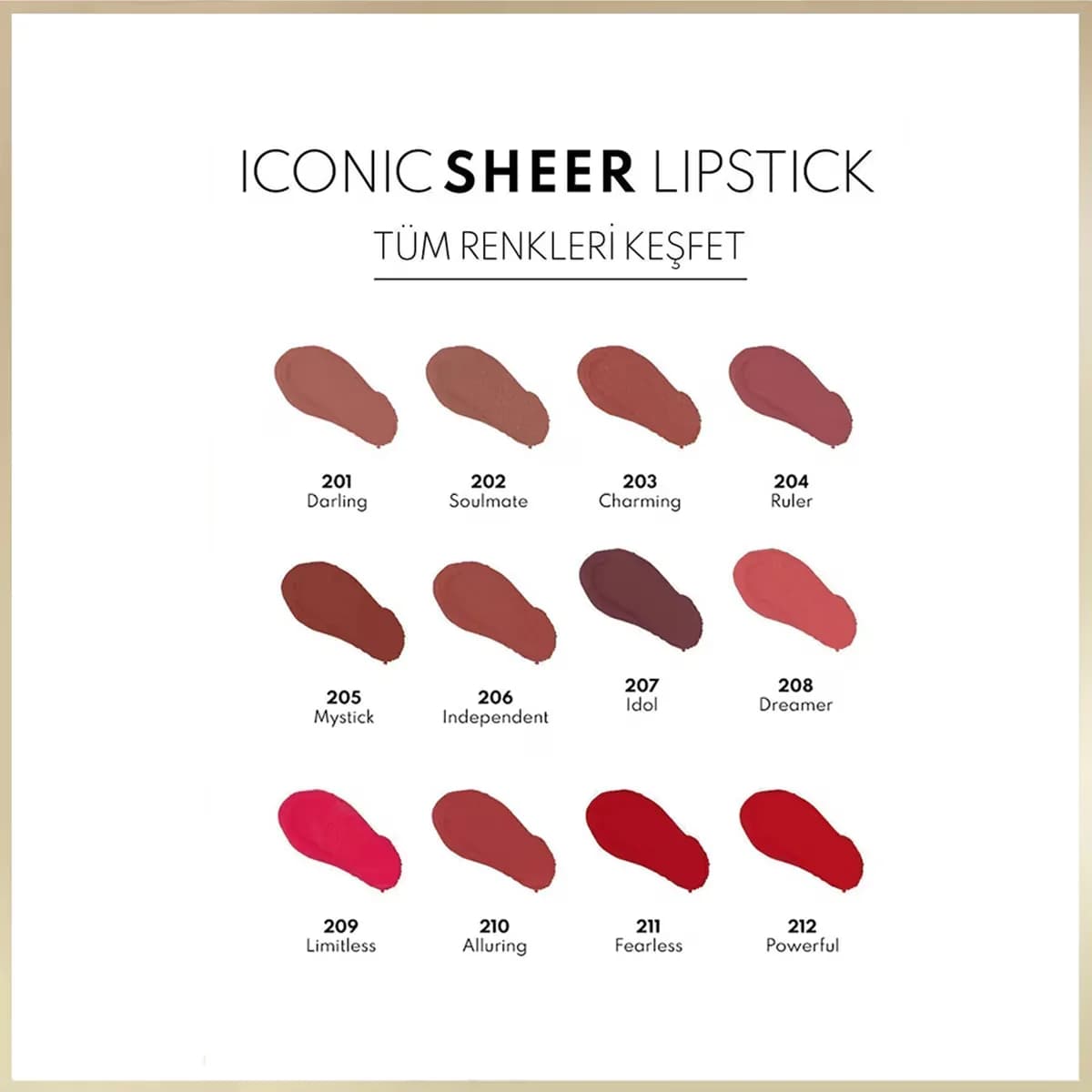 Note Iconic Sheer Lippenstift 208 Dreamer