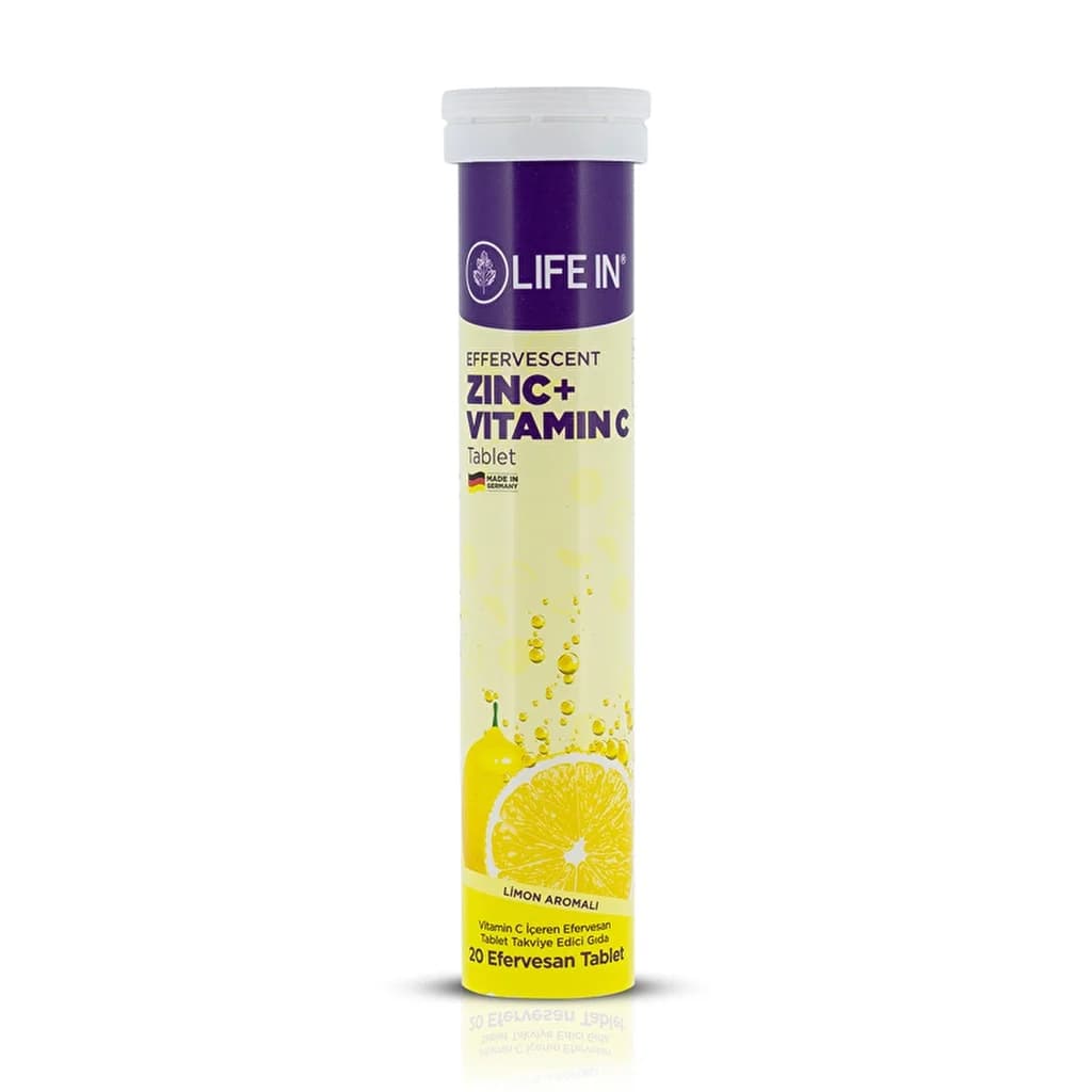Life In Zink+ Vitamin C Brausetabletten - 20 Stück