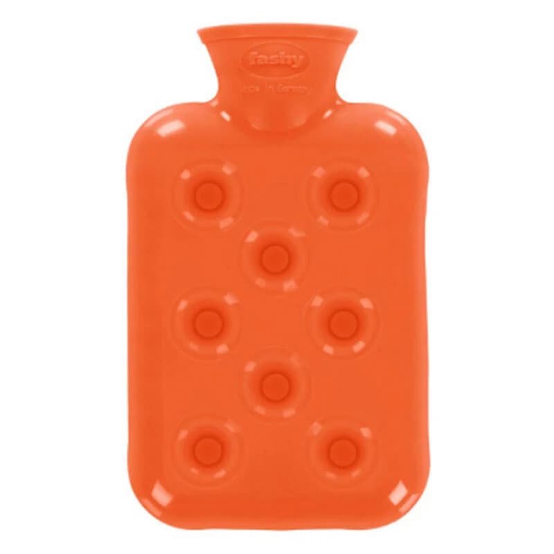 Fashy Wärmflasche 0,5L - Orange zur Schmerzlinderung