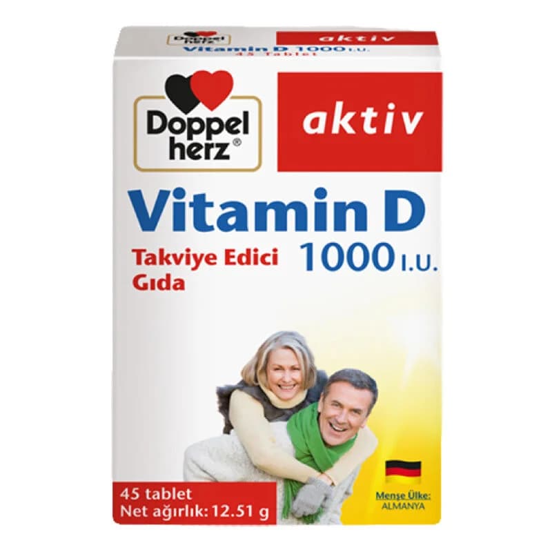 Doppel Herz Vitamin D 1000 I.E. - 45 Tabletten