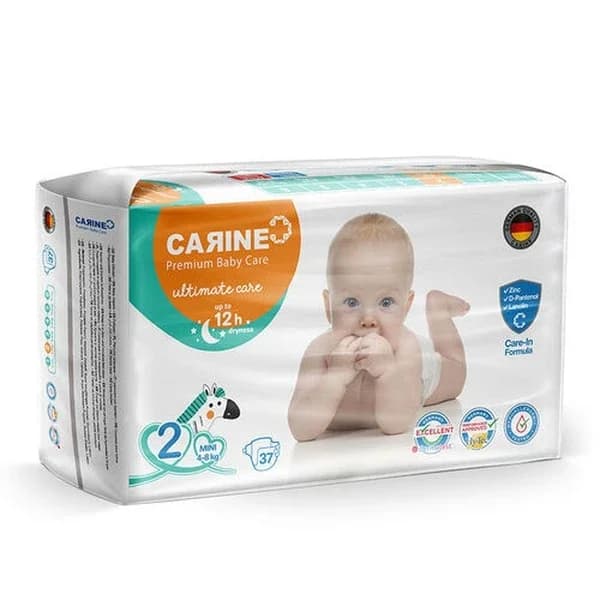 CARINE Premium Babywindeln Größe 2 - Mini 37 Stück