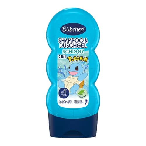 Bübchen 2-in-1 Kinder Shampoo & Duschgel - Pokemon Schiggy 230ml