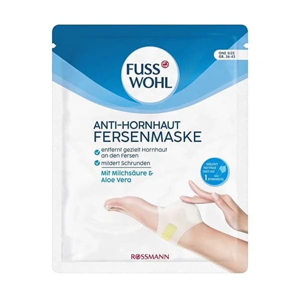 Fusswohl Vegane Anti-Hornhaut Fersenmaske Duo