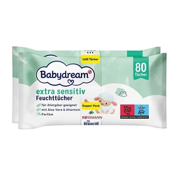 Babydream Aloe Vera Feuchttücher für Babys