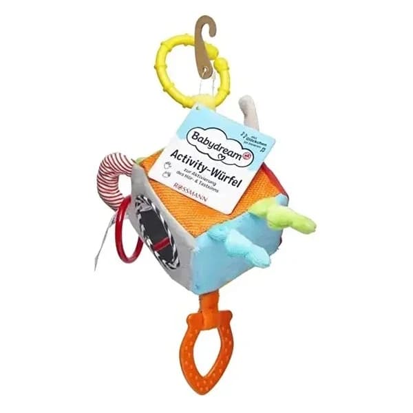 Babydream Aktivitätswürfel mit C-Ring - 6 Spaßige Seiten