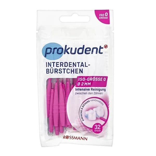 Prokudent 32-teiliges Interdentalbürsten-Set für Zahngesundheit