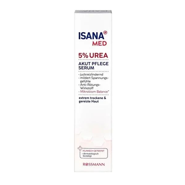 Isana Med Pflege Serum 100ml - Vegane feuchtigkeitsspendende Hautlinderung