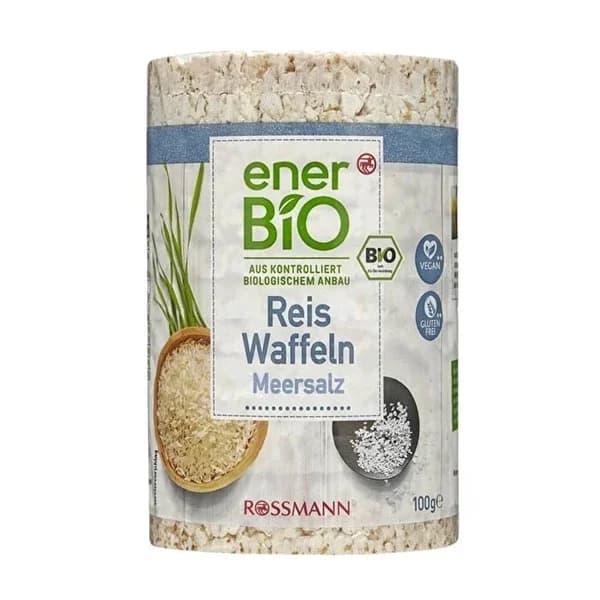 enerBiO Bio Reiskrispies - Vegan, Glutenfrei 100g