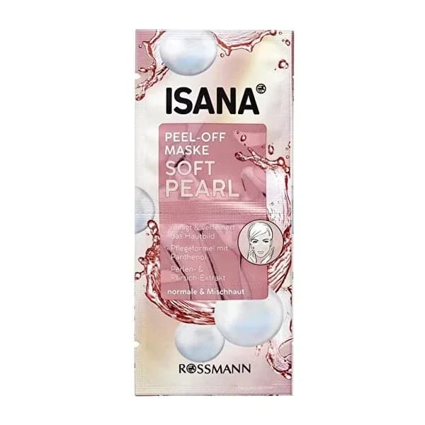Isana Peel-Off Gesichtsmaske mit Panthenol &amp; Pfirsich, 2x8 ml