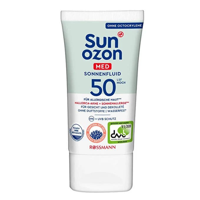 SunOzon Med Sonnencreme SPF 50 für das Gesicht - Ultra Schutz 50ml