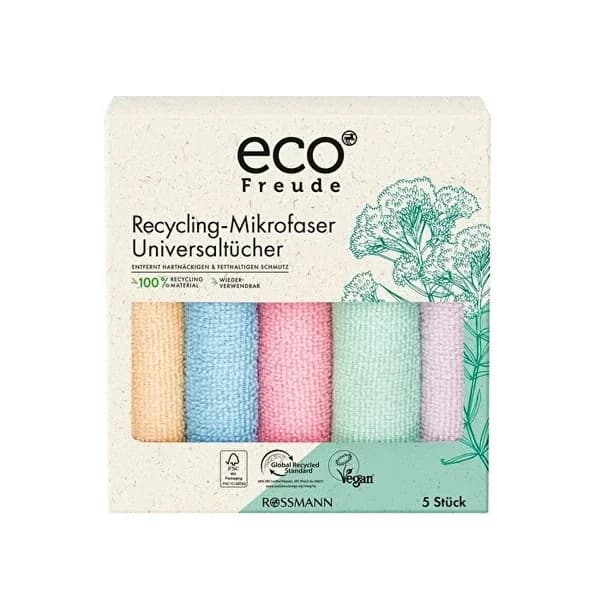 Eco Freude 5er-Pack Vegane Mikrofasertücher