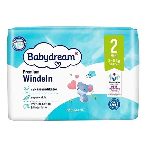 Babydream Ultra Absorbierende Babywindeln 36 Stück