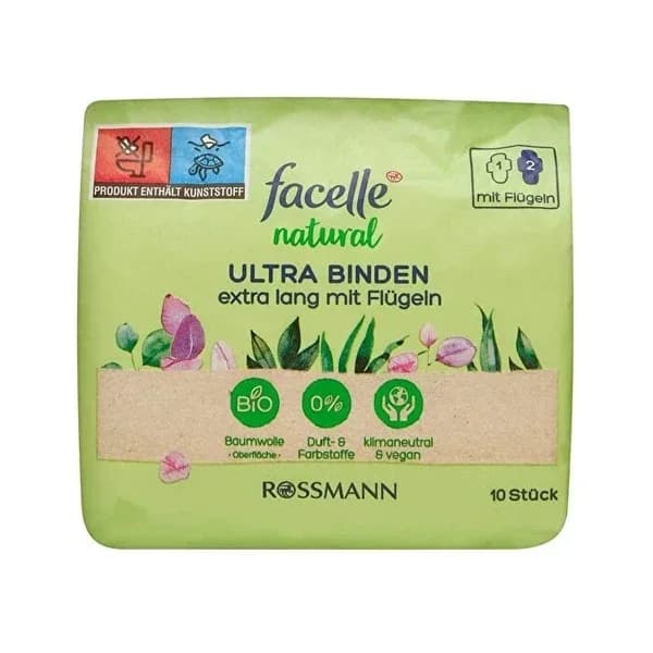 Facelle Natur Ultra Binden 10 Stück