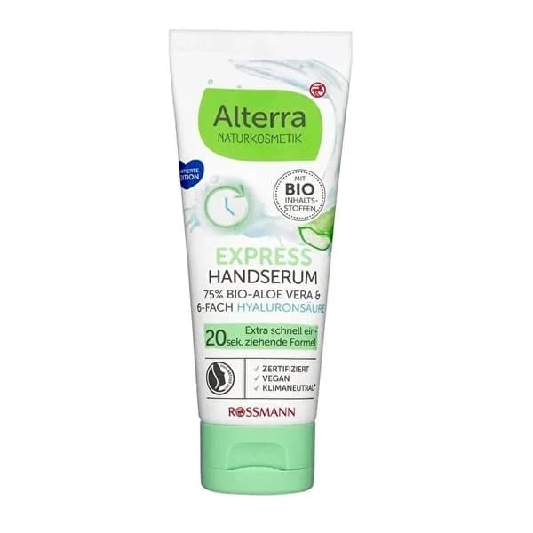 Alterra Veganes Handserum mit Aloe & Hyaluronsäure, 75ml