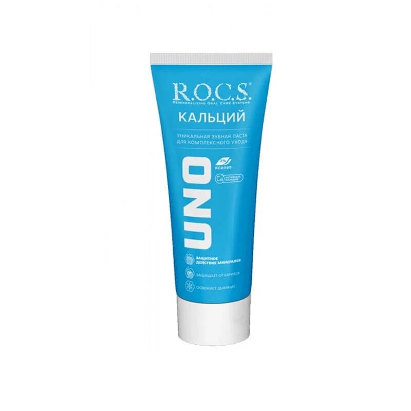 Rocs Uno Calcium Zahnpasta - Vollständiger Schutz 60ml