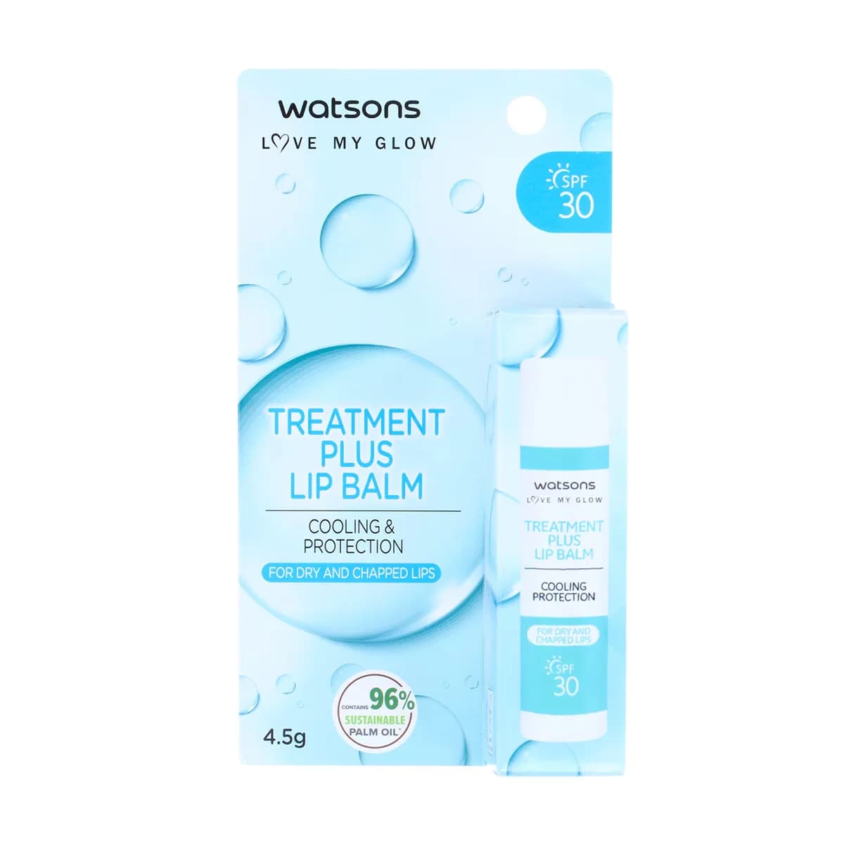 Watsons Treatment Plus Lippenbalsam SPF 30 | Feuchtigkeitsspendend & Umweltfreundlich