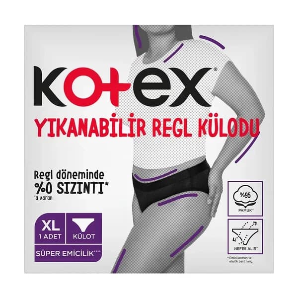 Kotex XL waschbare Menstruationsunterwäsche