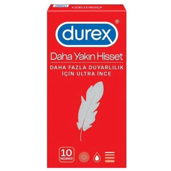 Durex Feel Closer Ultra-Dünne Kondome, 10er-Pack
