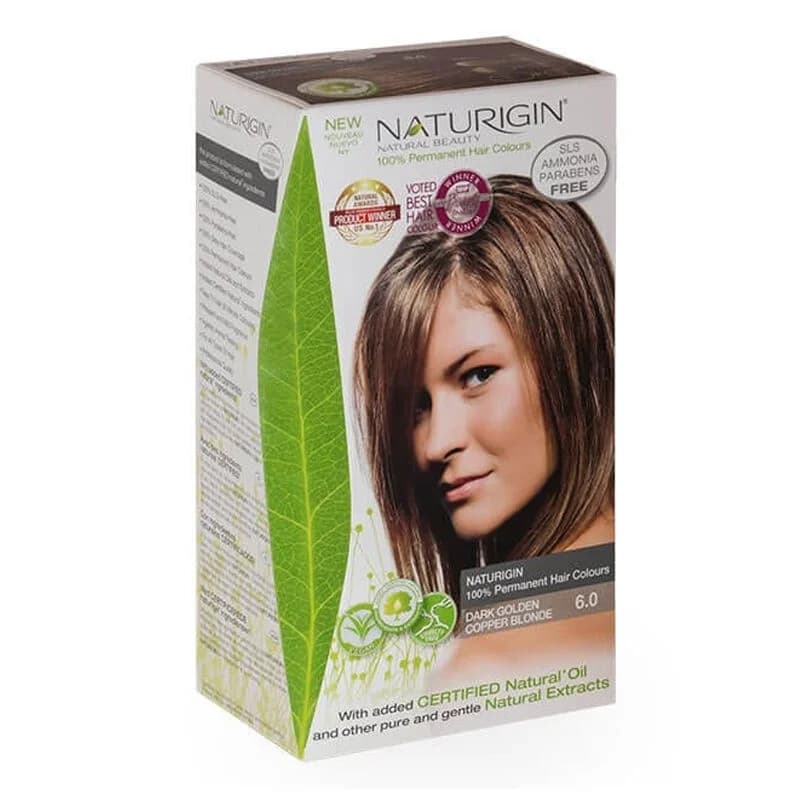 Naturigin Bio-Haarfarbe 6.0 Dunkelgoldkupferbraun