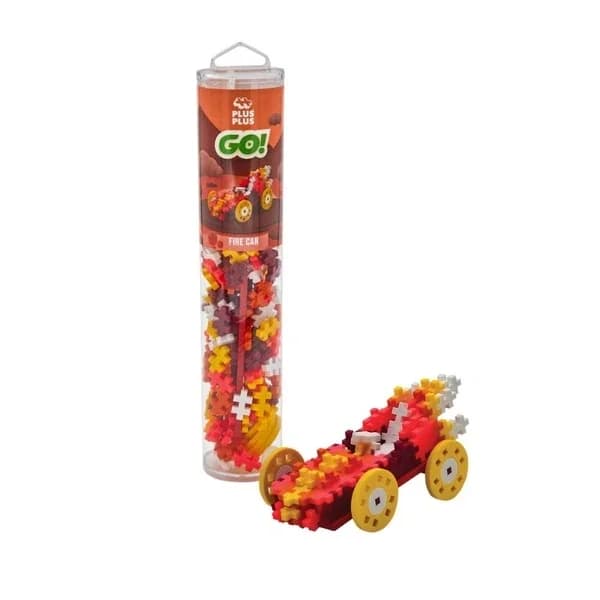 Plus-Plus 200-teiliges Set bunte Autos - Kreativer Bau-Spaß