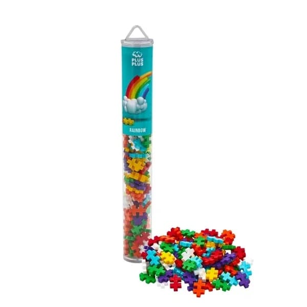 Plus-Plus Regenbogen-Mix Tube - 100 kreative Bausteine