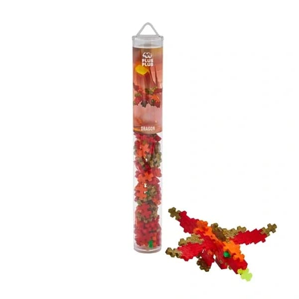 Plus-Plus Drachen-Bausatz - 100 Teile in Tube