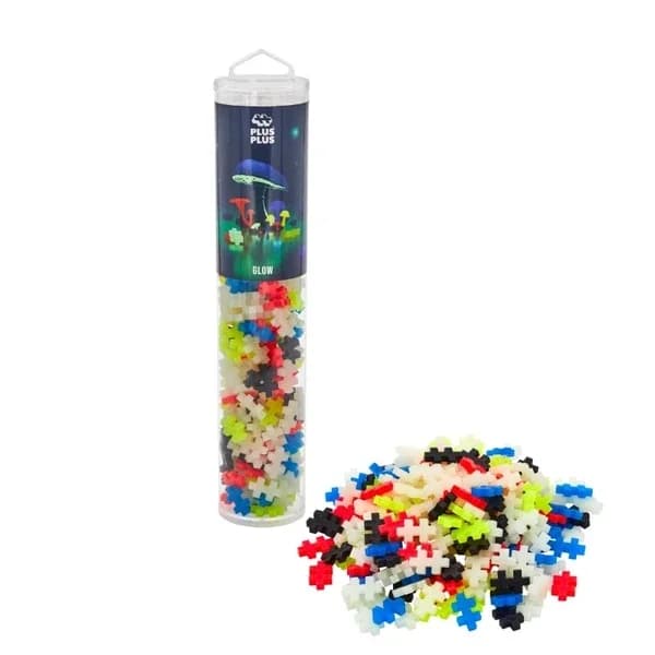 Plus-Plus Glow Tube: 240 kreative Bausteine