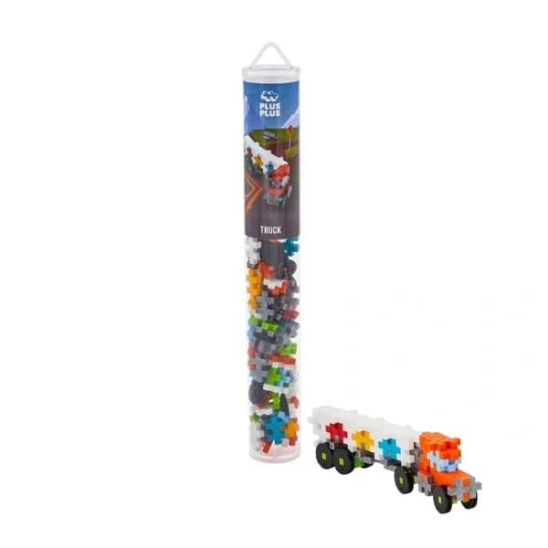 Plus-Plus Truck Set: 100 kreative Teile im Reiserohr