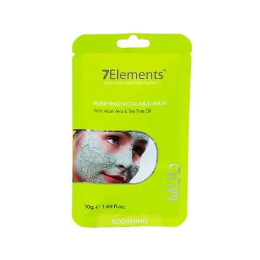 Reinigende Tonmaske für das Gesicht mit Aloe Vera Öl 50 Gramm von 7 Elements