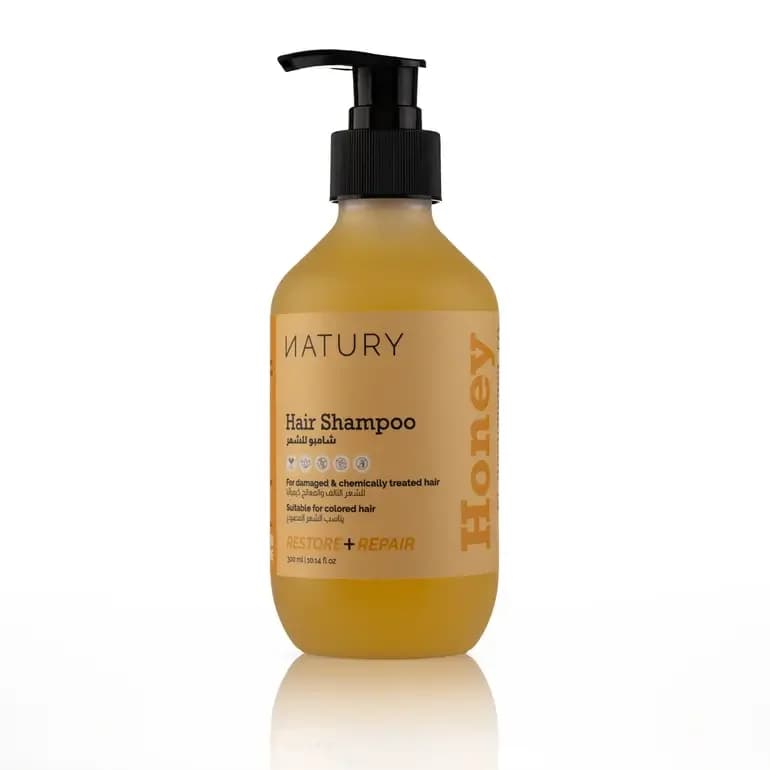 Honig- und Keratin-Shampoo für geschädigtes Haar 300 ml von Naturi