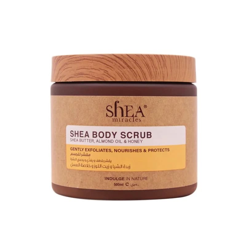 Shea Miracles Shea Körperpeeling mit Sheabutter, Mandel und Honig 500 ml