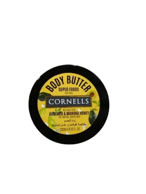 Körperbutter mit Avocadoextrakt und Manukahonig 250ml von Cornel's Foods