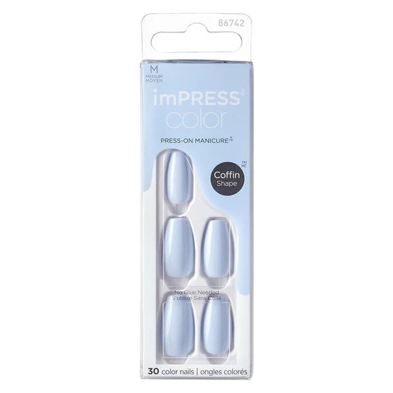 Impress Color Medium Coffin-Falschnägel – Trendige Nagelkunst
