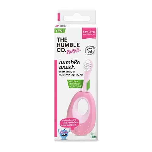 Die Humble Co Baby Zahnbürste - Umweltfreundliches Pink Design