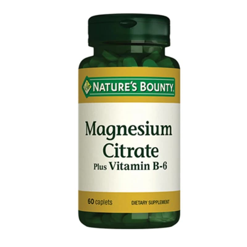 Nature's Bounty Magnesiumcitrat & B6 Ergänzung 60 Tabletten