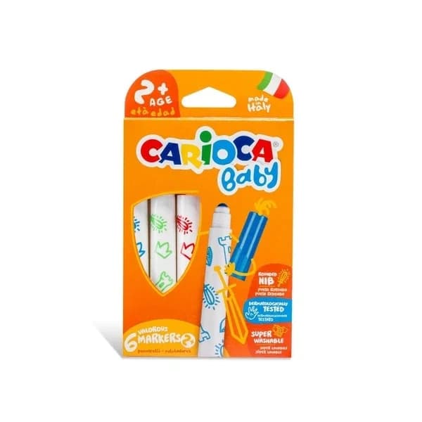 Carioca Jumbo waschbare Filzstifte 6er-Pack