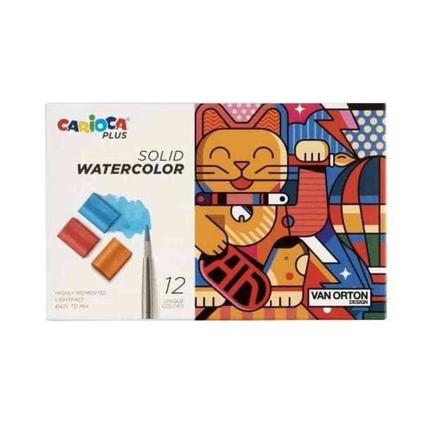 Carioca Plus 12 Aquarelltabletten