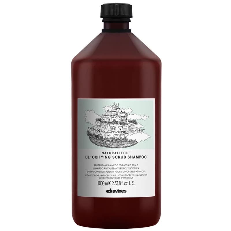 Davines 1L Detoxifying Scrub Shampoo für Kopfhaut- & Haarpflege