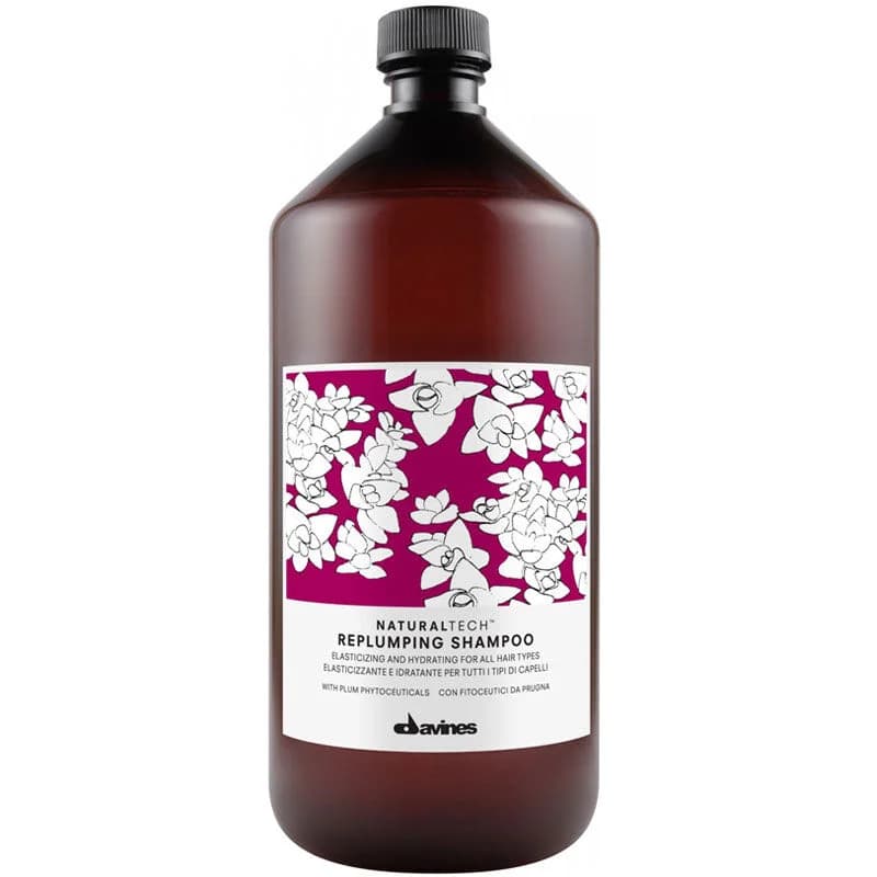 Davines Replumping Shampoo 1L - Hydratisierender & Volumengebender Reiniger