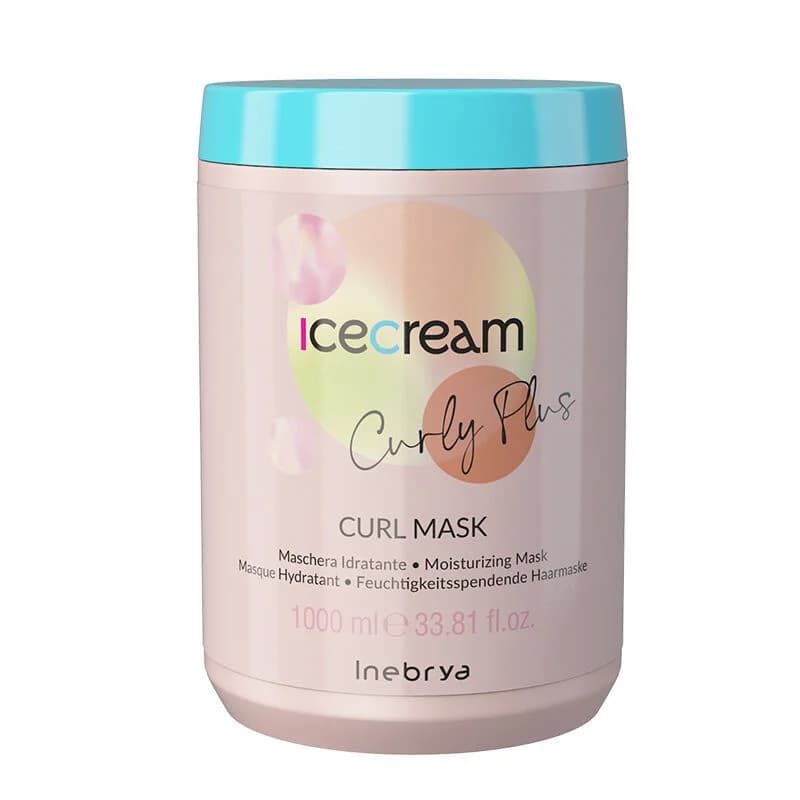 Inebrya Ice Cream Curl Plus Feuchtigkeitsspendende Haarmaske 1000ml
