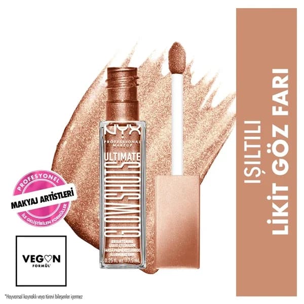 Nyx Ultimate Glow Shots Flüssiger Lidschatten - Golden Goji Shine