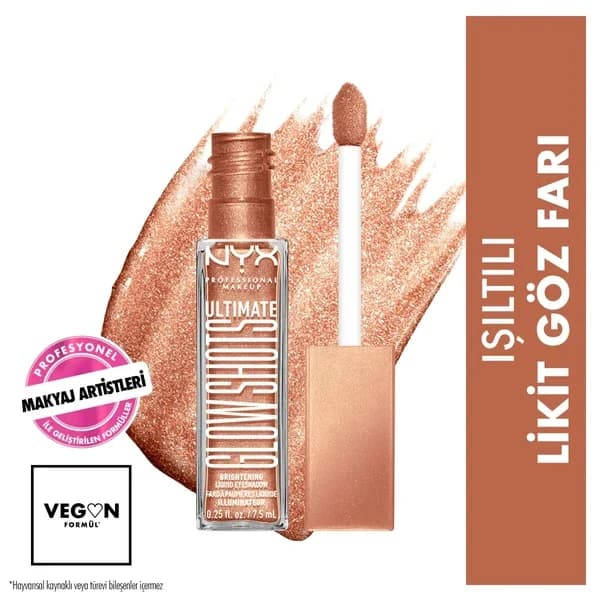 Nyx Ultimate Glow Shots Shimmer Flüssig-Lidschatten - Twisted Tangerine