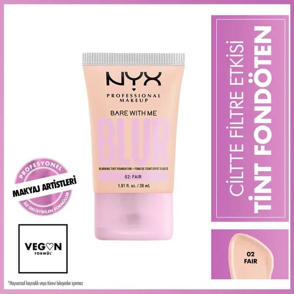 NYX Blur Tint Skin Filter Foundation 02 Hell