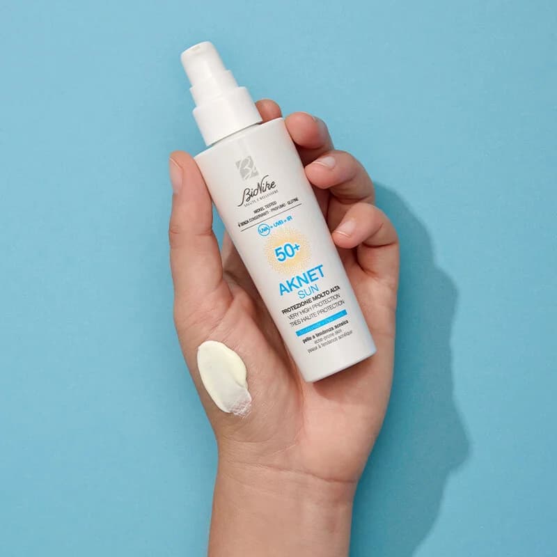 Bionike Aknet Sun SPF 50+ Gel-Creme - Sehr hoher Schutz 50ml