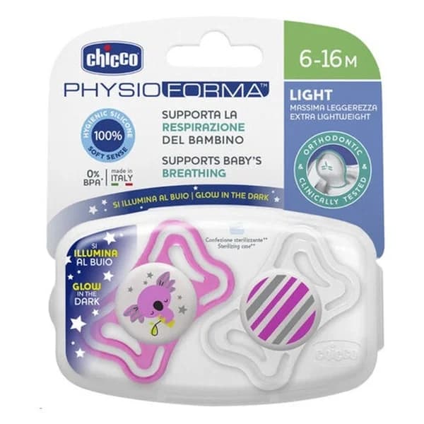 Chicco Physio Forma Doppel-Schnuller für 6-16 Monate Babys